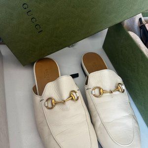 Gucci White Loafers